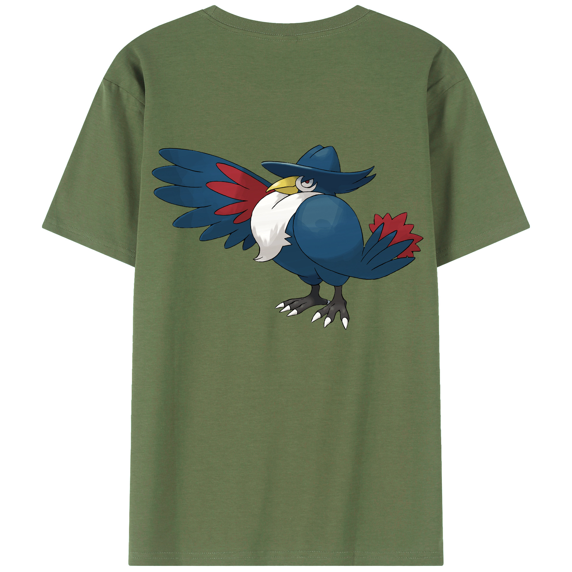 （画像用） ポケットモンスター Pokémon 綿100％ メンズ半袖Tシャツ（バックプリント） 通気性